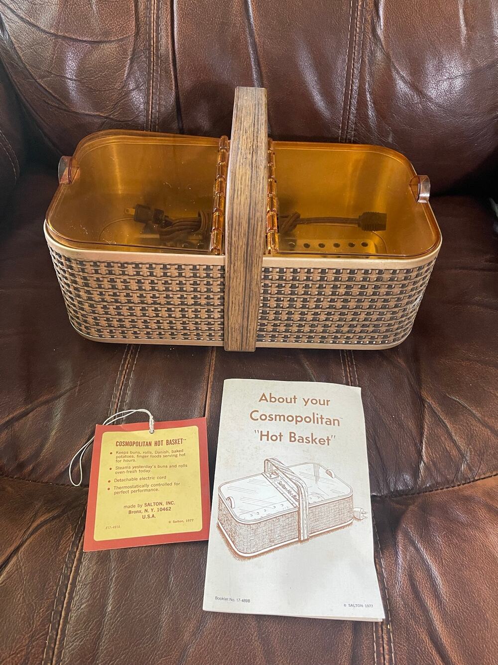 Vintage Cosmopolitan Hot Basket NEW